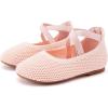imageBMCiTYBM Toddler Girls Dress Walking Shoes Knitting Mary Jane Flats Ballet Party2pink