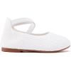 imageBMCiTYBM Toddler Girls Dress Walking Shoes Knitting Mary Jane Flats Ballet Party2white