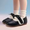 imageBMCiTYBM Toddler Girls Dress Walking Shoes Knitting Mary Jane Flats Ballet Party3black