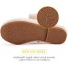 imageBMCiTYBM Toddler Girls Dress Walking Shoes Knitting Mary Jane Flats Ballet PartyCamel