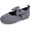 imageBMCiTYBM Toddler Girls Dress Walking Shoes Knitting Mary Jane Flats Ballet PartyGrey