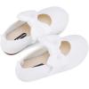 imageBMCiTYBM Toddler Girls Dress Walking Shoes Knitting Mary Jane Flats Ballet PartyWhite