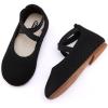 imageBMCiTYBM Toddler Girls Dress Walking Shoes Knitting Mary Jane Flats Ballet Party2black