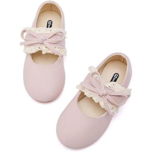 imageBMCiTYBM Toddler Girls Dress Walking Shoes Knitting Mary Jane Flats Ballet Party3pink