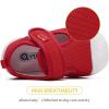 imageBMCiTYBM Baby Sneakers Girls Boys Lightweight Breathable Mesh First Walkers Shoes 624 Months5red