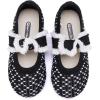 imageBMCiTYBM Toddler Girl Ballet Flats Comfortable Knit Casual Dressy Shoes for Girl Party School ShoesAblack
