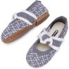 imageBMCiTYBM Toddler Girl Ballet Flats Comfortable Knit Casual Dressy Shoes for Girl Party School ShoesAgrey