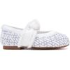 imageBMCiTYBM Toddler Girl Ballet Flats Comfortable Knit Casual Dressy Shoes for Girl Party School ShoesAwhite