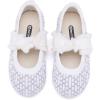 imageBMCiTYBM Toddler Girl Ballet Flats Comfortable Knit Casual Dressy Shoes for Girl Party School ShoesAwhite