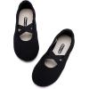 imageBMCiTYBM Toddler Girl Ballet Flats Comfortable Knit Casual Dressy Shoes for Girl Party School ShoesBblack