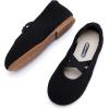 imageBMCiTYBM Toddler Girl Ballet Flats Comfortable Knit Casual Dressy Shoes for Girl Party School ShoesBblack