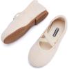 imageBMCiTYBM Toddler Girl Ballet Flats Comfortable Knit Casual Dressy Shoes for Girl Party School ShoesBcamel