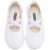 imageBMCiTYBM Toddler Girl Ballet Flats Comfortable Knit Casual Dressy Shoes for Girl Party School ShoesBwhite