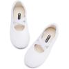 imageBMCiTYBM Toddler Girl Ballet Flats Comfortable Knit Casual Dressy Shoes for Girl Party School ShoesBwhite