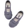 imageBMCiTYBM Toddler Girl Ballet Flats Comfortable Knit Casual Dressy Shoes for Girl Party School ShoesCgrey