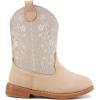 imageBMCiTYBM Toddler Girls Cowboy Cowgirl Boots Little Kids Pointed Toe Western Boots Mid Calf Side Zipper Riding Shoes for All Seasons ToddlerLittle KidCgiltter Camel