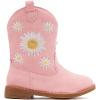 imageBMCiTYBM Toddler Girls Cowboy Cowgirl Boots Little Kids Pointed Toe Western Boots Mid Calf Side Zipper Riding Shoes for All Seasons ToddlerLittle KidDpink