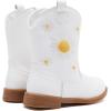 imageBMCiTYBM Toddler Girls Cowboy Cowgirl Boots Little Kids Pointed Toe Western Boots Mid Calf Side Zipper Riding Shoes for All Seasons ToddlerLittle KidDwhite