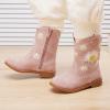 imageBMCiTYBM Toddler Girls Cowboy Cowgirl Boots Little Kids Pointed Toe Western Boots Mid Calf Side Zipper Riding Shoes for All Seasons ToddlerLittle KidDpurple