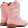 imageBMCiTYBM Toddler Girls Cowboy Cowgirl Boots Little Kids Pointed Toe Western Boots Mid Calf Side Zipper Riding Shoes for All Seasons ToddlerLittle KidDpink