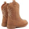 imageBMCiTYBM Toddler Girls Cowboy Cowgirl Boots Little Kids Pointed Toe Western Boots Mid Calf Side Zipper Riding Shoes for All Seasons ToddlerLittle KidEbrown