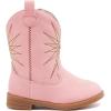 imageBMCiTYBM Toddler Girls Cowboy Cowgirl Boots Little Kids Pointed Toe Western Boots Mid Calf Side Zipper Riding Shoes for All Seasons ToddlerLittle KidEpink