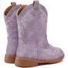imageBMCiTYBM Toddler Girls Cowboy Cowgirl Boots Little Kids Pointed Toe Western Boots Mid Calf Side Zipper Riding Shoes for All Seasons ToddlerLittle KidFpurple