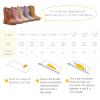 imageBMCiTYBM Toddler Girls Cowboy Cowgirl Boots Little Kids Pointed Toe Western Boots Mid Calf Side Zipper Riding Shoes for All Seasons ToddlerLittle KidFbeige