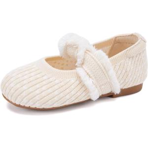imageBMCiTYBM Toddler Girl Ballet Flats Comfortable Knit Casual Dressy Shoes for Girl Party School ShoesAcamel