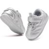 imageBMCiTYBM Baby Shoes Infant Boy Girl First Walker Shoes Toddler Walking Shoes Lightweight NonSlip Sneakers for 6 9 12 18 24 MonthsB1silver