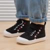 imageBMCiTYBM Toddler Baby Canvas Shoes Boys Girls Walking SneakersFlowerblack