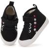 imageBMCiTYBM Toddler Baby Canvas Shoes Boys Girls Walking SneakersFlowerblack