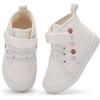 imageBMCiTYBM Toddler Baby Canvas Shoes Boys Girls Walking SneakersFlowerwhite