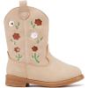 imageBMCiTYBM Toddler Girls Cowgirl Boots Little Kids Mid Calf Western Boots Flower Cowboy Boots Pointed Toe Riding Shoes1camel
