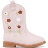 imageBMCiTYBM Toddler Girls Cowgirl Boots Little Kids Mid Calf Western Boots Flower Cowboy Boots Pointed Toe Riding Shoes1pink