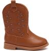 imageBMCiTYBM Toddler Girls Cowgirl Boots Little Kids Mid Calf Western Boots Flower Cowboy Boots Pointed Toe Riding Shoes2brown