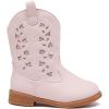 imageBMCiTYBM Toddler Girls Cowgirl Boots Little Kids Mid Calf Western Boots Flower Cowboy Boots Pointed Toe Riding Shoes2pink