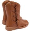 imageBMCiTYBM Toddler Girls Cowgirl Boots Little Kids Mid Calf Western Boots Flower Cowboy Boots Pointed Toe Riding Shoes3brown