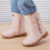 imageBMCiTYBM Toddler Girls Cowgirl Boots Little Kids Mid Calf Western Boots Flower Cowboy Boots Pointed Toe Riding Shoes3pink
