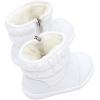 imageBMCiTYBM Baby Boy Girl Snow Boots Waterproof Winter Warm Booties Nonslip Lightweight Outdoor Shoes for First Walkers 6 9 12 18 24 MonthsInfantToddlerA1white