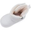 imageBMCiTYBM Baby Boy Girl Snow Boots Waterproof Winter Warm Booties Nonslip Lightweight Outdoor Shoes for First Walkers 6 9 12 18 24 MonthsInfantToddlerA2white