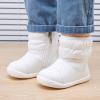 imageBMCiTYBM Baby Boy Girl Snow Boots Waterproof Winter Warm Booties Nonslip Lightweight Outdoor Shoes for First Walkers 6 9 12 18 24 MonthsInfantToddlerA1white