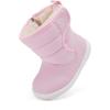 imageBMCiTYBM Baby Boy Girl Snow Boots Waterproof Winter Warm Booties Nonslip Lightweight Outdoor Shoes for First Walkers 6 9 12 18 24 MonthsInfantToddlerA2pink