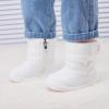 imageBMCiTYBM Baby Boy Girl Snow Boots Waterproof Winter Warm Booties Nonslip Lightweight Outdoor Shoes for First Walkers 6 9 12 18 24 MonthsInfantToddlerA2white