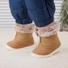 imageBMCiTYBM Baby Boy Girl Snow Boots Waterproof Winter Warm Booties Nonslip Lightweight Outdoor Shoes for First Walkers 6 9 12 18 24 MonthsInfantToddlerA3camel