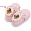 imageBMCiTYBM Baby Boy Girl Snow Boots Waterproof Winter Warm Booties Nonslip Lightweight Outdoor Shoes for First Walkers 6 9 12 18 24 MonthsInfantToddlerBpink