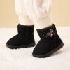 imageBMCiTYBM Baby Snow Boots Infant Boy Girl Winter Boots Nonslip Lightweight Outdoor Warm Shoes for Cold Weather 6 9 12 18 24 MonthsInfantToddlerC2black