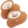 imageBMCiTYBM Baby Snow Boots Infant Boy Girl Winter Boots Nonslip Lightweight Outdoor Warm Shoes for Cold Weather 6 9 12 18 24 MonthsInfantToddlerC2brown