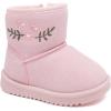 imageBMCiTYBM Baby Snow Boots Infant Boy Girl Winter Boots Nonslip Lightweight Outdoor Warm Shoes for Cold Weather 6 9 12 18 24 MonthsInfantToddlerC2pink