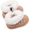 imageBMCiTYBM Baby Snow Boots Infant Boy Girl Winter Boots Nonslip Lightweight Outdoor Warm Shoes for Cold Weather 6 9 12 18 24 MonthsInfantToddlerD1beige